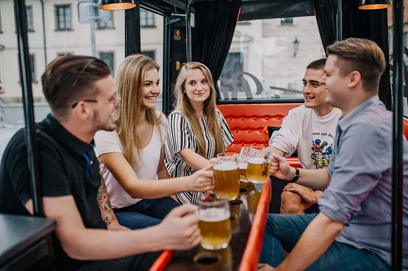 riding through Prague city centre to your destination