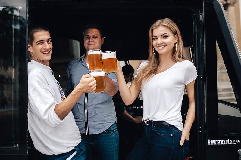 friends together on a bachelor party