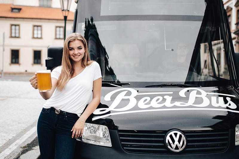 summer in prague with beer